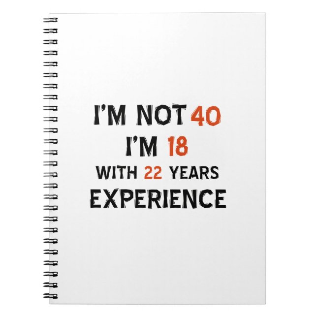 40th birthday designs notebook (Front)