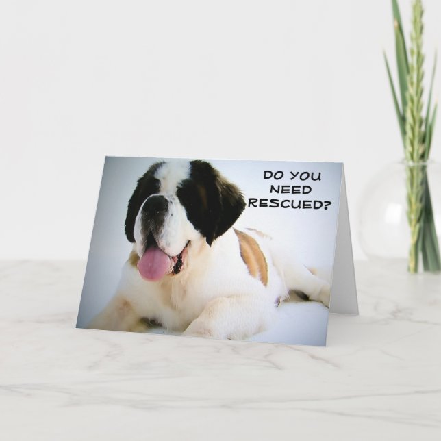 40TH BIRTHDAY-DO YOU NEED RESCUED? CARD (Front)