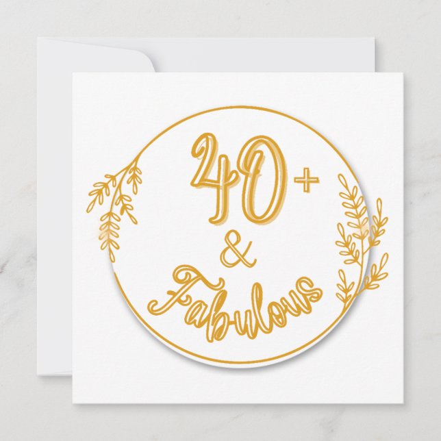 40th Birthday Dreaming! Invitation (Front)