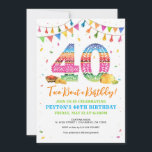 40th Birthday Fiesta Invitation<br><div class="desc">Taco 'Bout a 40th birthday celebration! Invite guests to a fun-filled 40th fiesta to celebrate the birthday gal or guy! This digital invitation features a custom papel picado number 40 and accents of colorful fiesta decor that will inspire real life decorations for the party!</div>