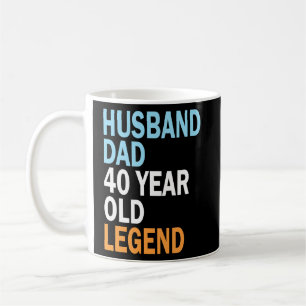 40th Birthday  For Men 40 Year  Vintage Dad  Coffee Mug