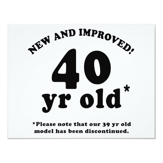 40th Birthday Gag Gifts Card