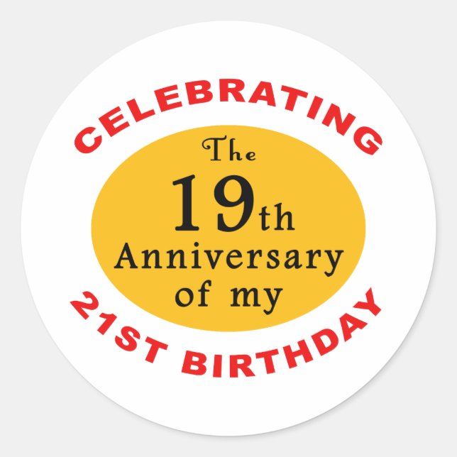 40th Birthday Gag Gifts Classic Round Sticker (Front)