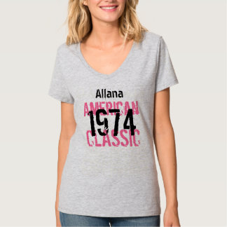 40th Birthday Gift 1974 American Classic  V205A T-Shirt