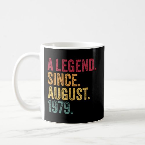 40Th Birthday Gift August 1979 Funny Men Womens 40 Coffee Mug