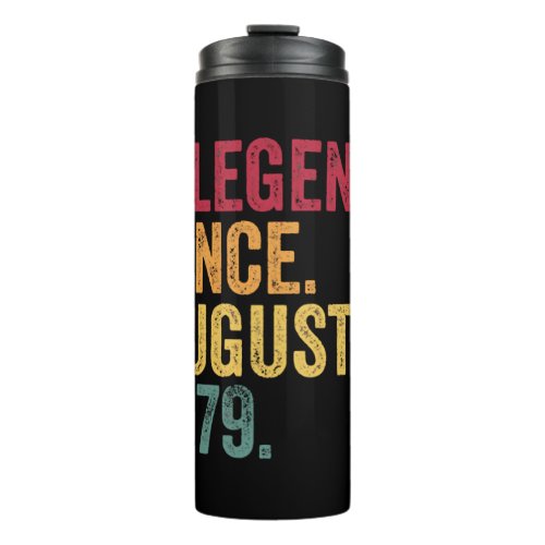 40Th Birthday Gift August 1979 Funny Men Womens 40 Thermal Tumbler