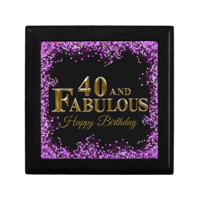 40th Birthday  Gift Box (Front)