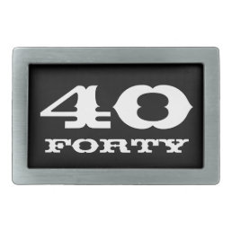 40th Birthday gift for men | Age belt buckle