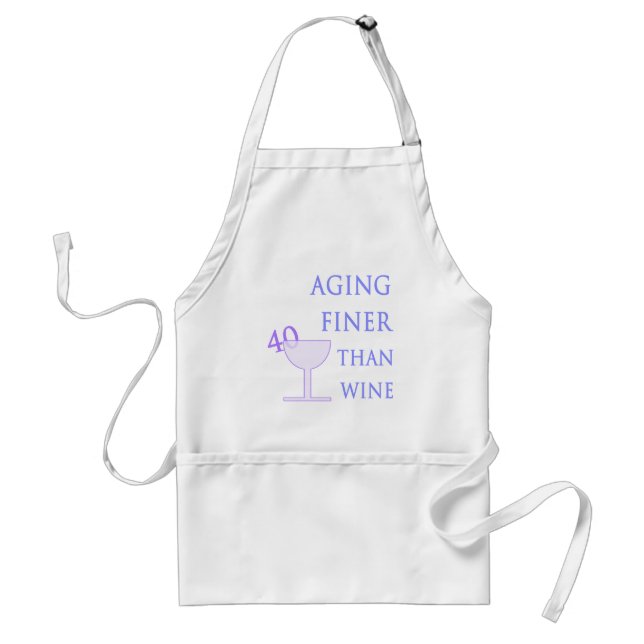 40th Birthday Gift Idea Adult Apron (Front)