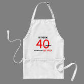 40th 50th 60th Birthday Gifts for Women Men, Funny Chef Apron for Women  Men