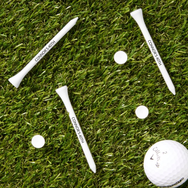 40th Birthday  Golf Tees (Grass Multi)