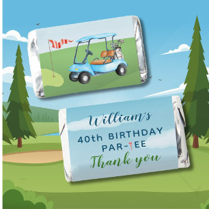 40th Birthday Golf Theme Par-tee Birthday Hershey's Miniatures
