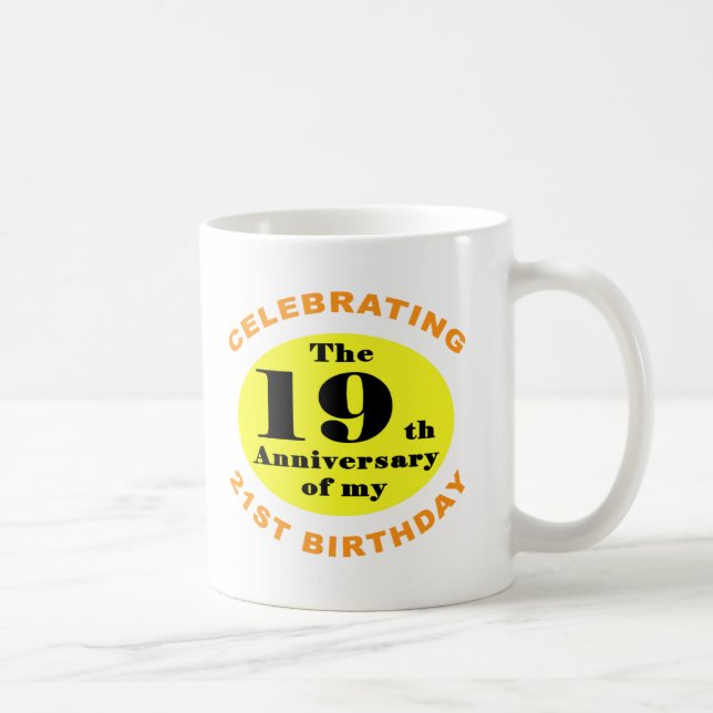 40th Birthday Humor Coffee Mug (Right)