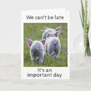 40th BIRTHDAY HUMOR FROM BUNCH OF PIGS Card