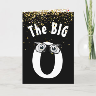 40th Birthday Humor On Black Card