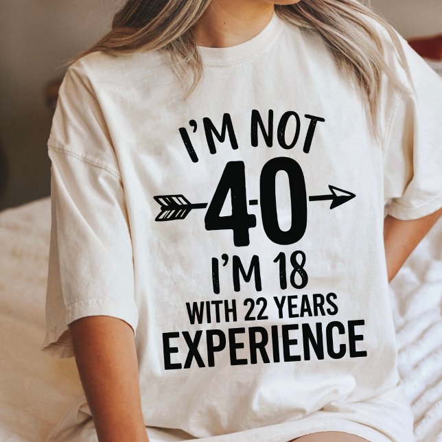 40Th Birthday I'M 18 With 22 Years Experience Tri-Blend Shirt (Creator Uploaded)