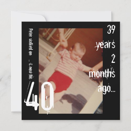 40th Birthday Invitation