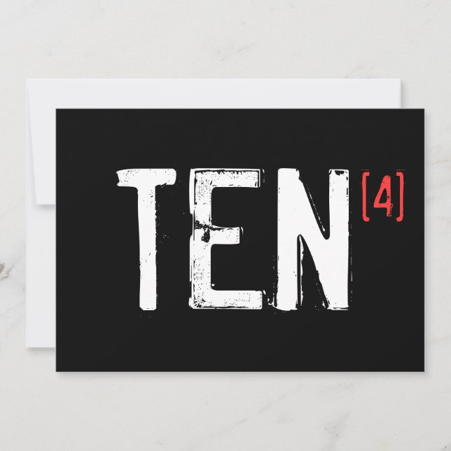 40th Birthday - Invitation (Front)