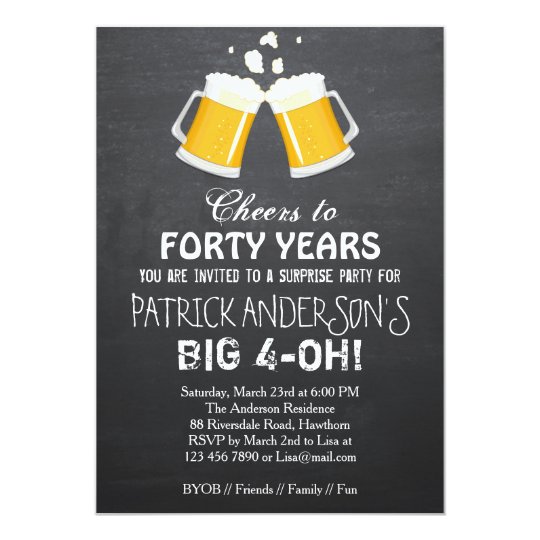 40Th Birthday Invitations For Him 10