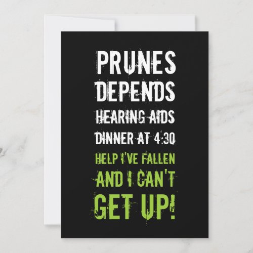 40th Birthday Invitation - Old Folks