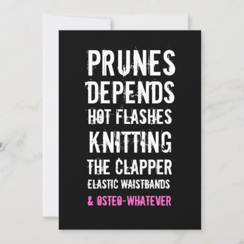 40th Birthday Invitation - Old Folks