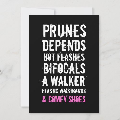 40th Birthday Invitation - Old Folks