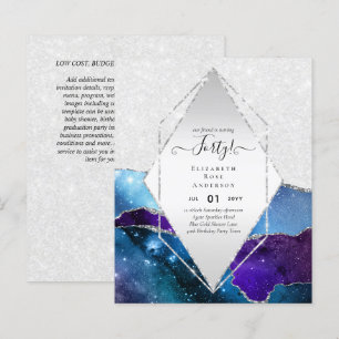 40th Birthday Invitations Glamor Girly Modern FUN