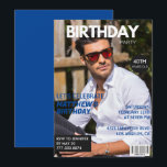 40th birthday invitations Men Him Magazine Cover<br><div class="desc">40th birthday invitations Men Him Magazine Cover</div>