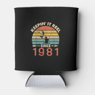40th Birthday - Keepin It Reel Since 1981 Fishing Can Cooler