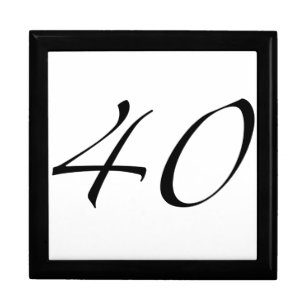 40th Birthday Keepsake Box