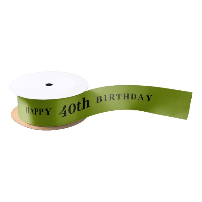 40th Birthday Kiwi Ribbon (Spool)