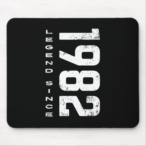 40th Birthday Legend Since 1982 Mouse Pad