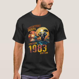 40th Birthday Limited 1983 Edition Elephant Sweats T-Shirt