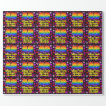 [ Thumbnail: 40th Birthday: Loving Hearts Pattern, Rainbow # 40 Wrapping Paper ]