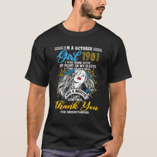 40Th Birthday Made In October 1981 40 Years Old T-Shirt