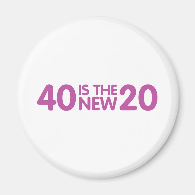 40th Birthday Magnet (Front)