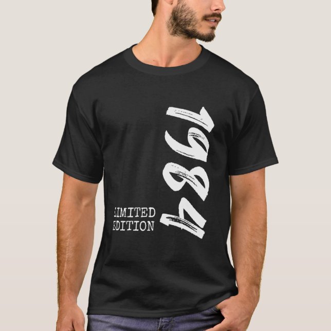 40th Birthday Man Woman 40 Years 1984 Decorative F T-Shirt (Front)