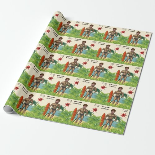 40th Birthday Mens New Funny Bodybuilder Muscle Wrapping Paper