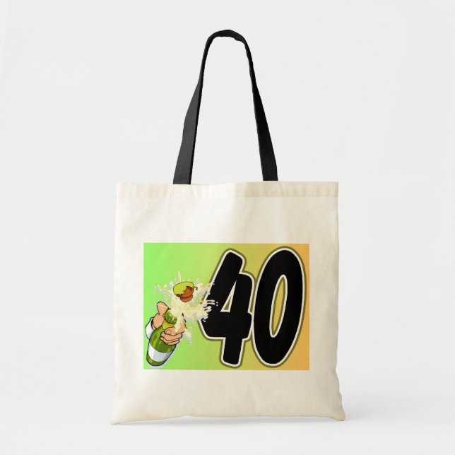 40th birthday merchandise tote bag (Front)