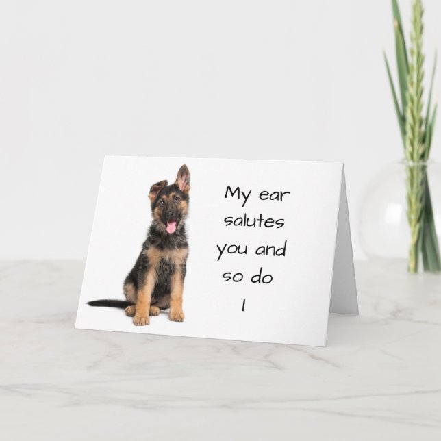 *40th BIRTHDAY* MY EAR SALUTES YOU! (SO DO I) Card (Front)