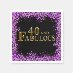 40th Birthday Napkins