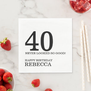 40th Birthday Napkins