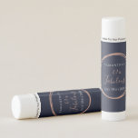 40th Birthday Navy Rose Gold Birthday Party Favors Lip Balm<br><div class="desc">This is an elegant and chic, 40th birthday party favor design. This design is in stylish navy and rose gold. It has the text, "Samantha's 40 and Fabulous" and the celebration date. This simple, modern, typography motif is framed by an elegant rose gold effect circle. This stylish design is perfect...</div>