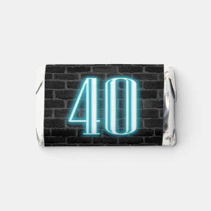 40th Birthday Neon Sign Hershey's Miniatures