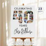 40th Birthday Number 40 23 Photo Collage Foam Board<br><div class="desc">40th Birthday Number 40 23 Photo Collage Foam Board Sign. Celebrate a 40th birthday with this customizable photo sign featuring your custom title (shown with CELEBRATING 40 YEARS), a photo collage of 23 pictures in the shape of the number 40 and name and birthdate. Choose your own text font styles...</div>