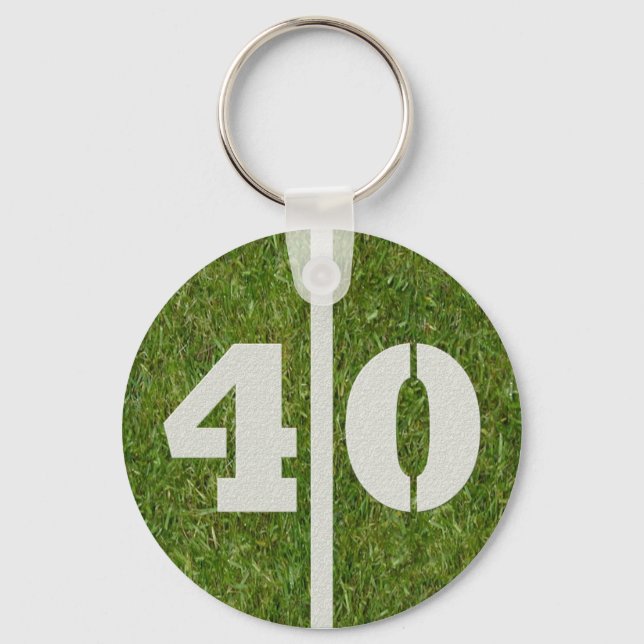 40th Birthday Party Favor Keychain (Front)