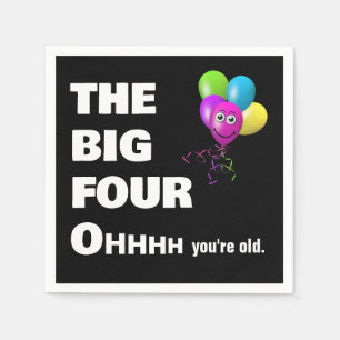 40th Birthday Party Getting Old Humor  Napkins