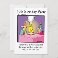 funny 40th birthday