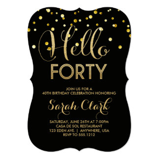 40th Birthday Invitations & Announcements | Zazzle