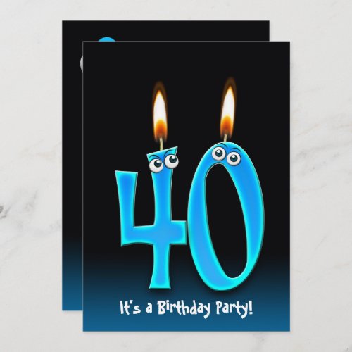 40th Birthday Party Invitation